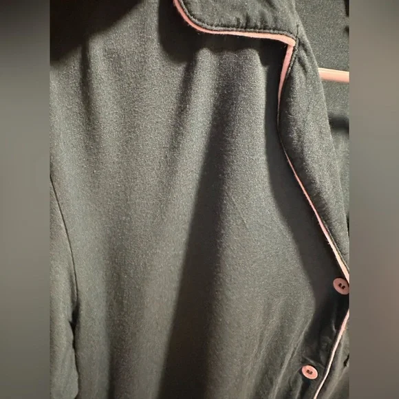 Eberjey Green Tencel Modal Long Sleeve Sleep Shirt - Picture 11 of 16